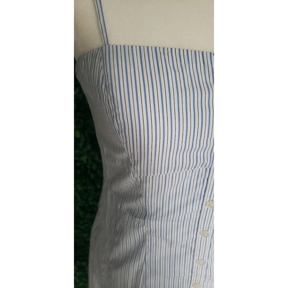 11. J.Crew Button-down cotton poplin dress in stripe